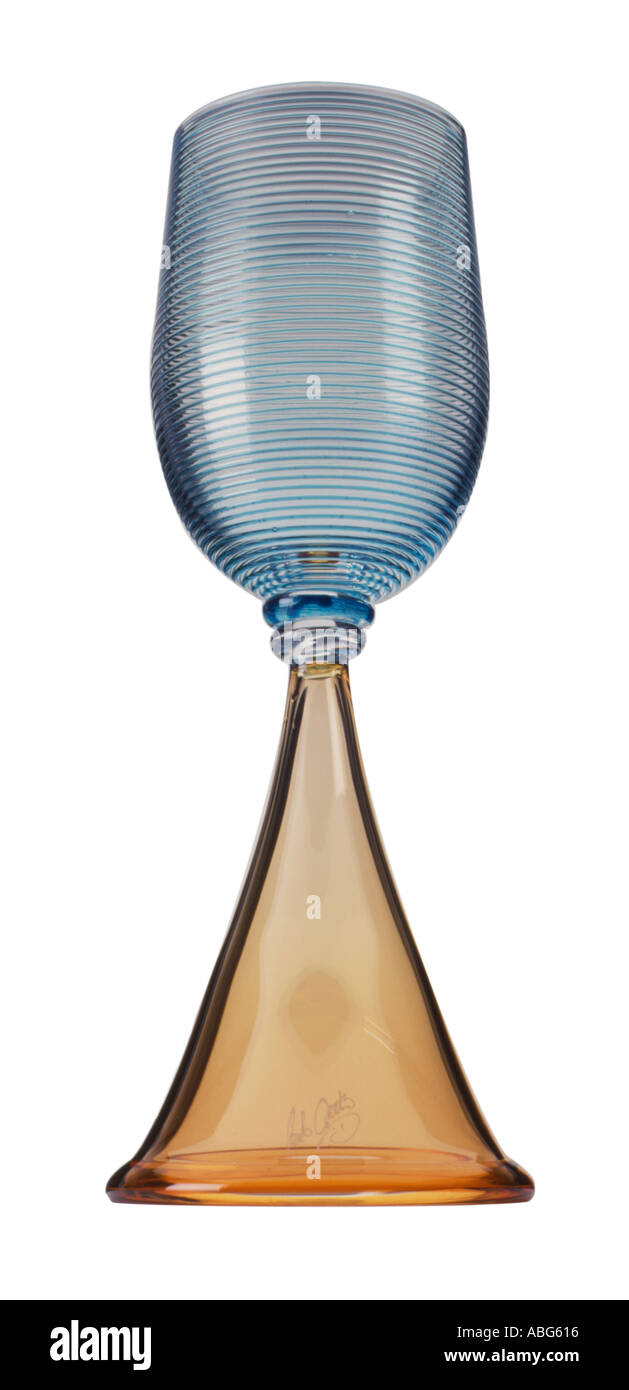 Verre à boire avec tige haute Banque D'Images