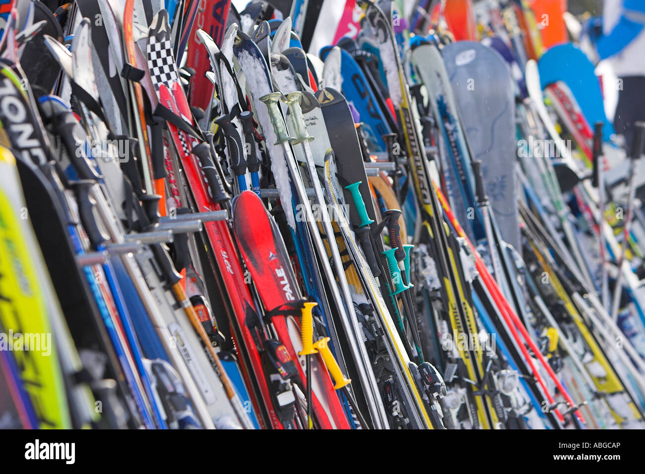 Ciel dans une ligne Banque D'Images