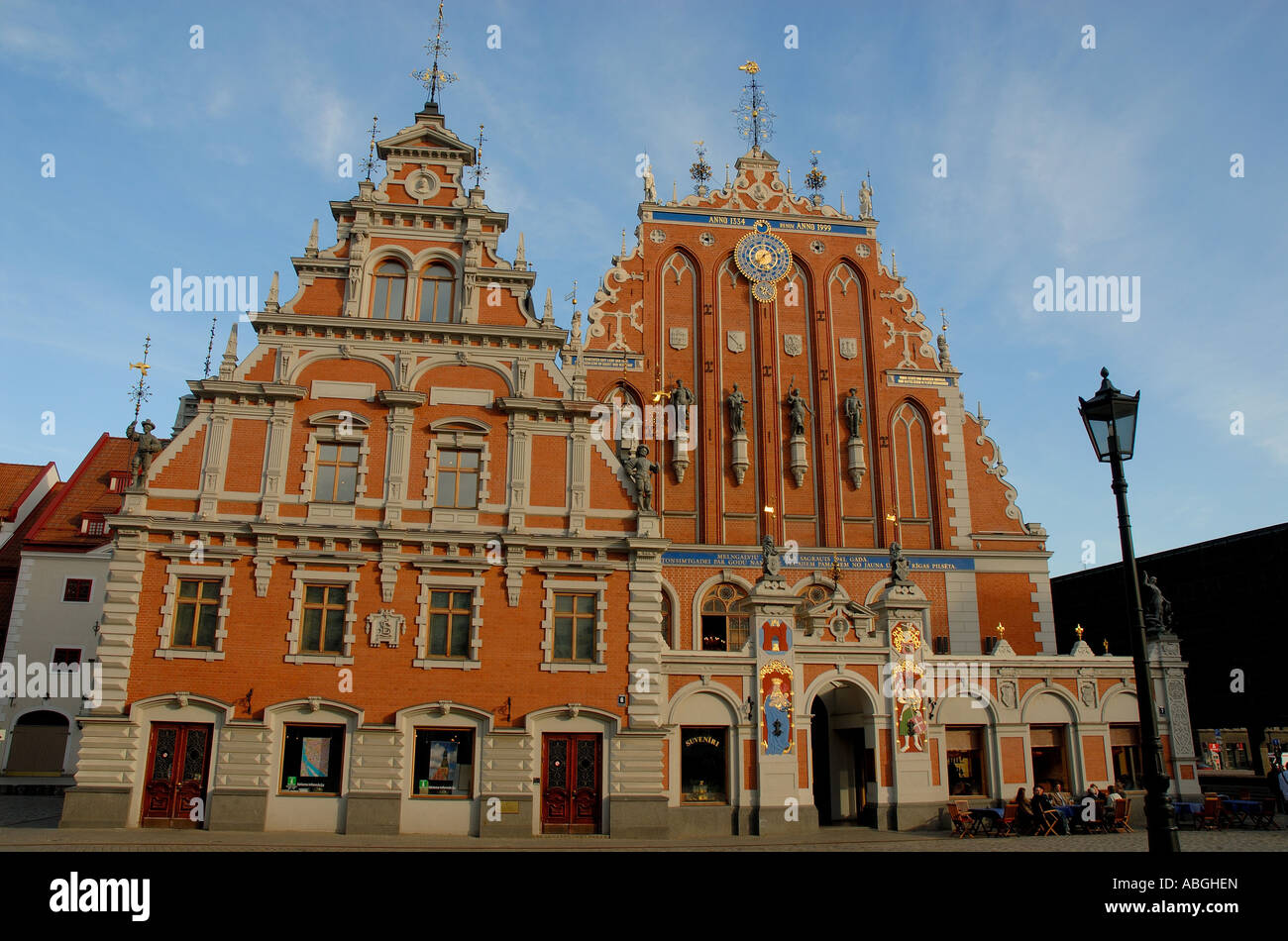 Maison de la Confrérie des points noirs, Riga, Lettonie, en Europe Banque D'Images