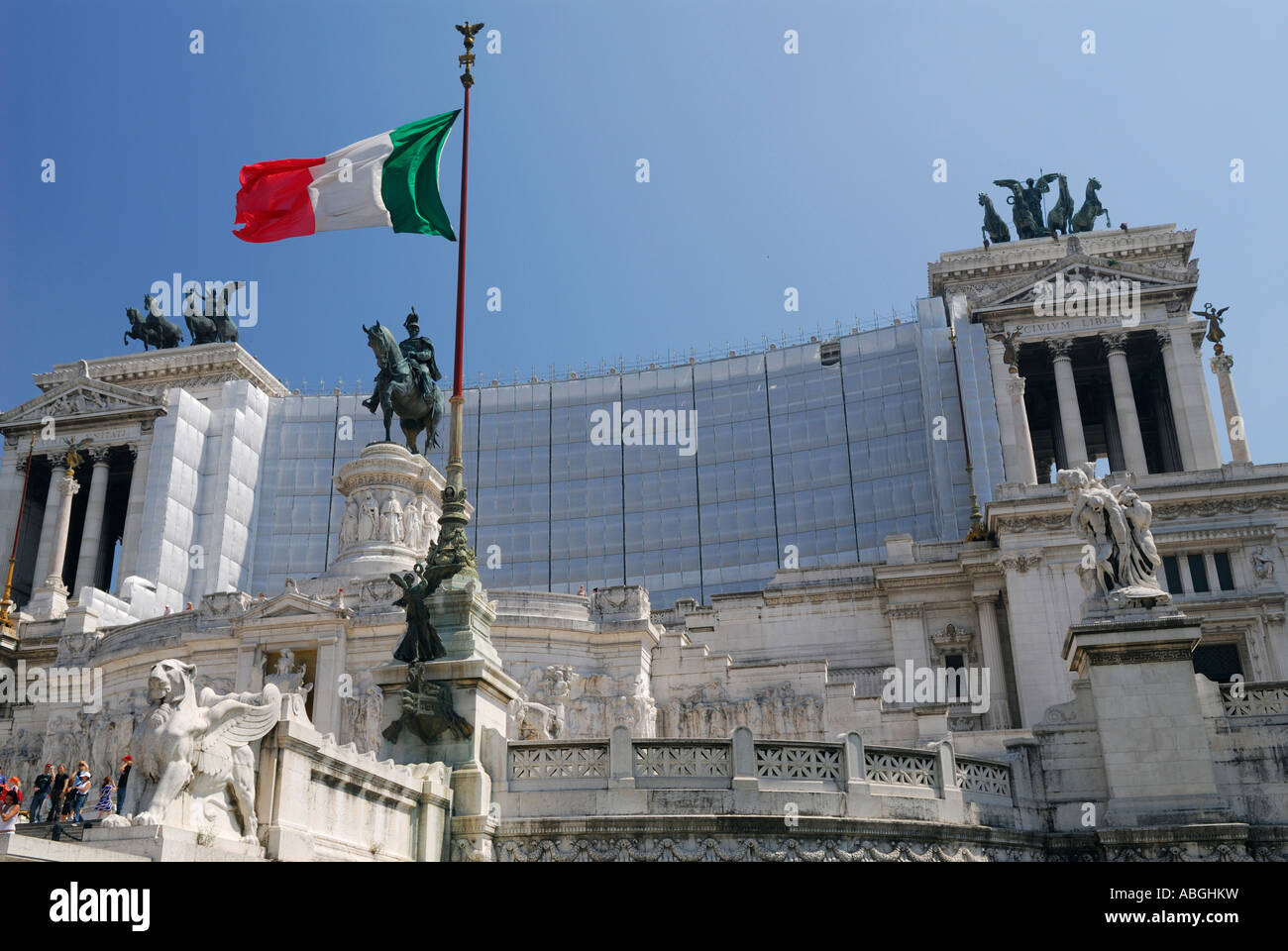 Monument à Emanuelle II Vittoriano à Rome Banque D'Images