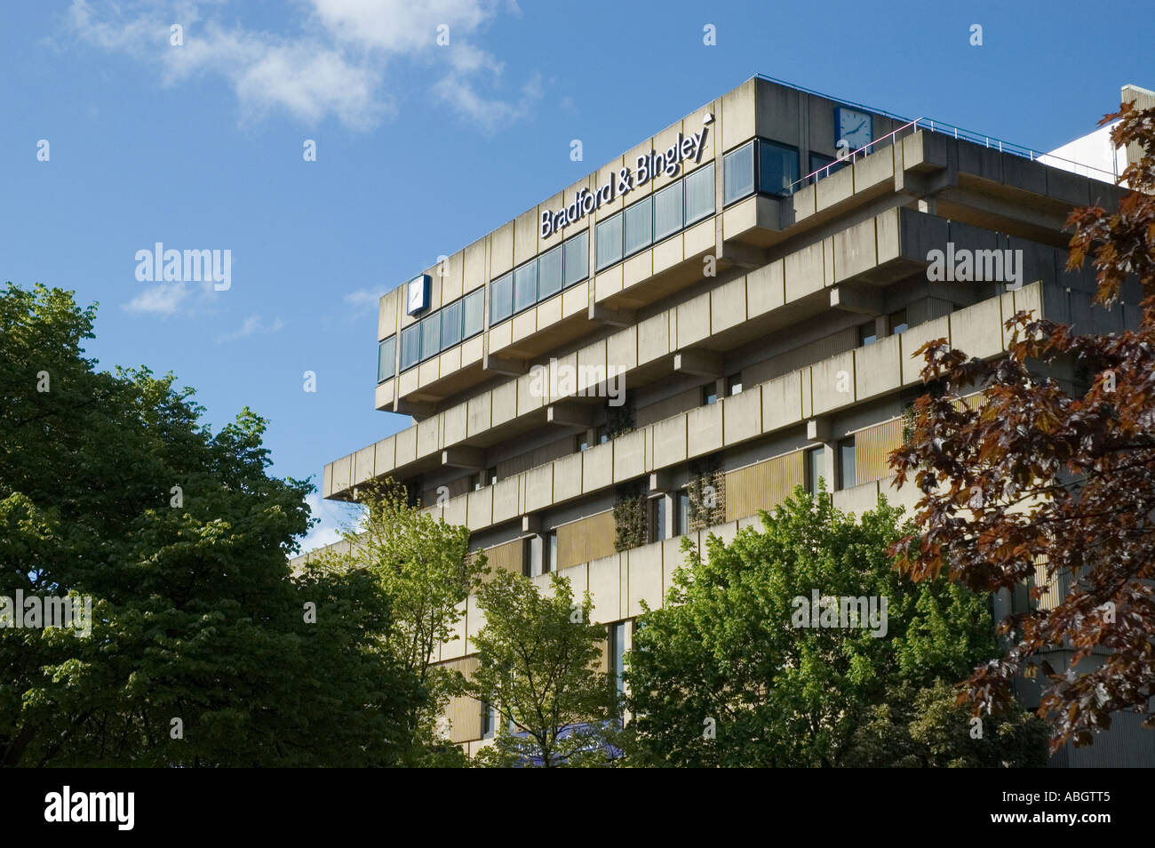 Siège de l'Bradford and Bingley Building Society dans Bingley West Yorkshire Banque D'Images