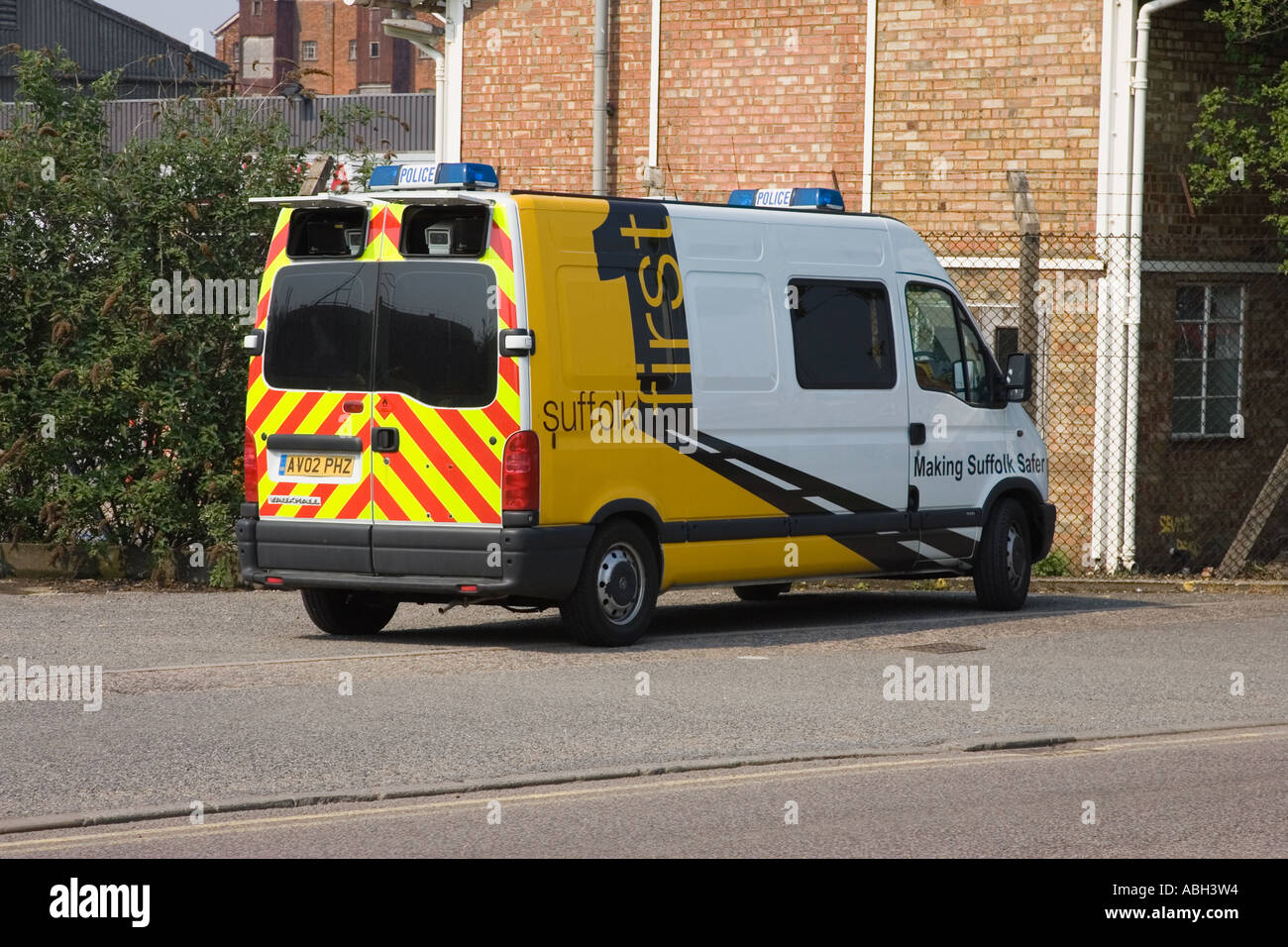 Une caméra de police exploité dans van UK Banque D'Images