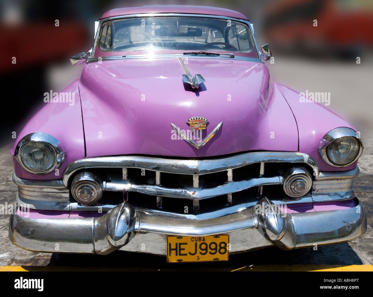 Vieille voiture américaine, Habana Vieja, La Havane, Cuba, Caraïbes Banque D'Images
