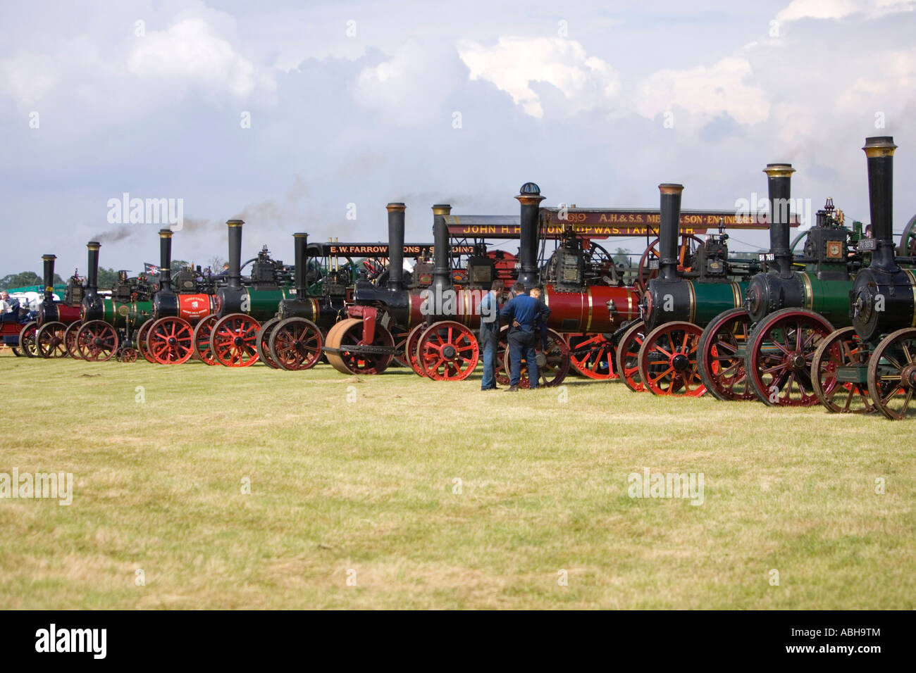 Les moteurs de traction à vapeur dans le Suffolk Rougham juste en Juin 2007 Banque D'Images