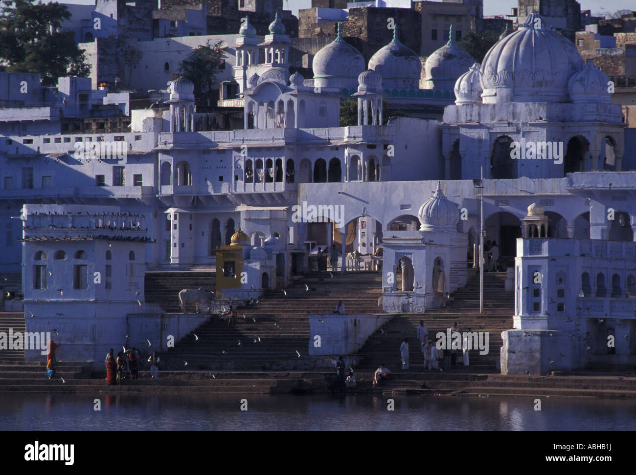 Inde Rajasthan Pushkar et son Lac sacré Banque D'Images
