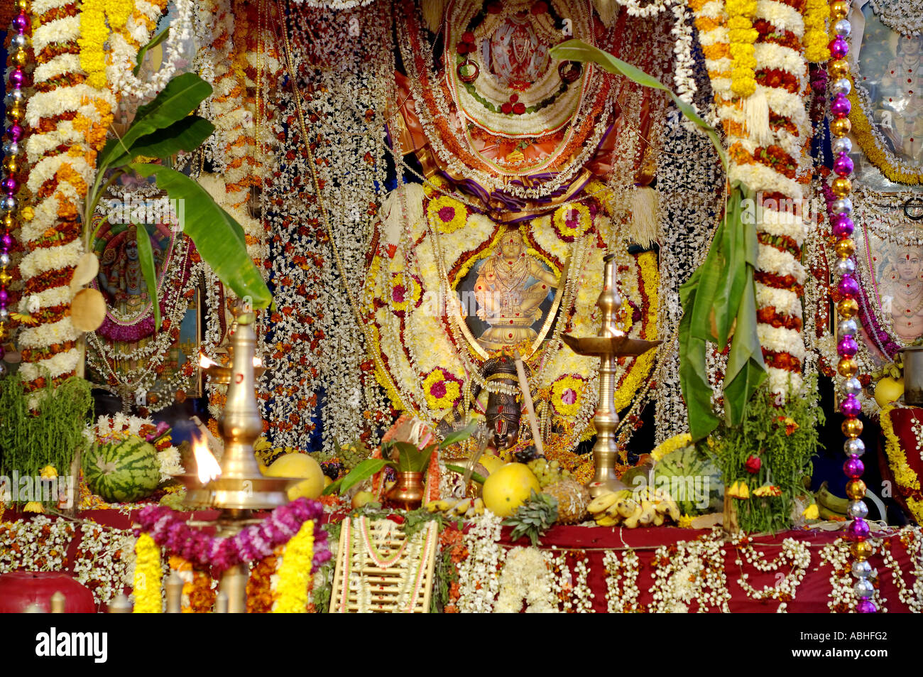 HMA78865 autel de l'Éternel l'Inde Kerala Ayyappa Banque D'Images