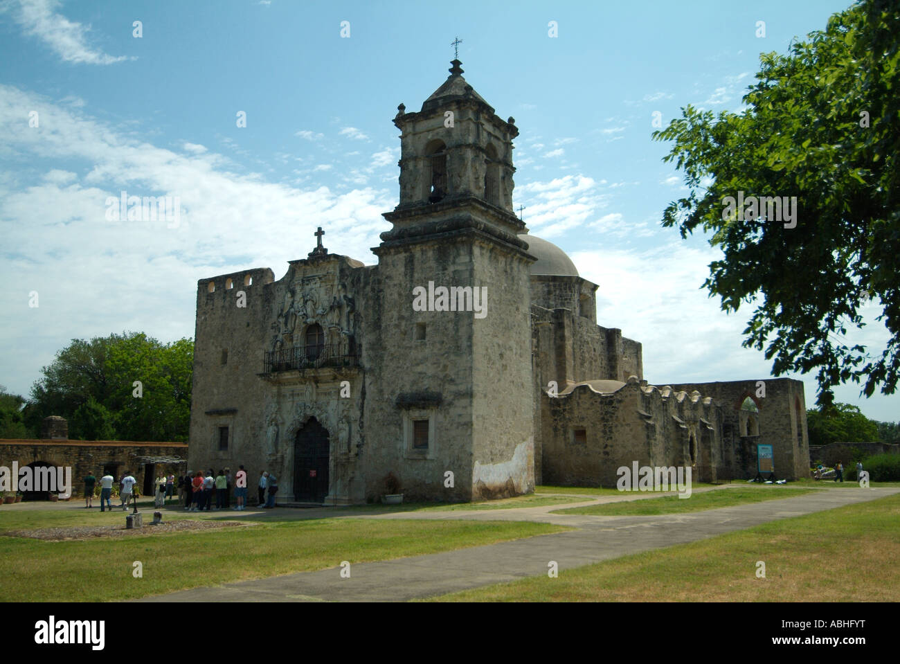 Mission espagnole l'église San José, 1720 Banque D'Images