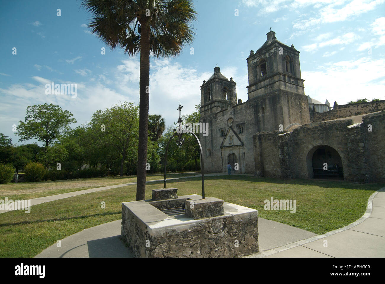 Mission espagnole l'église San José, 1720 Banque D'Images