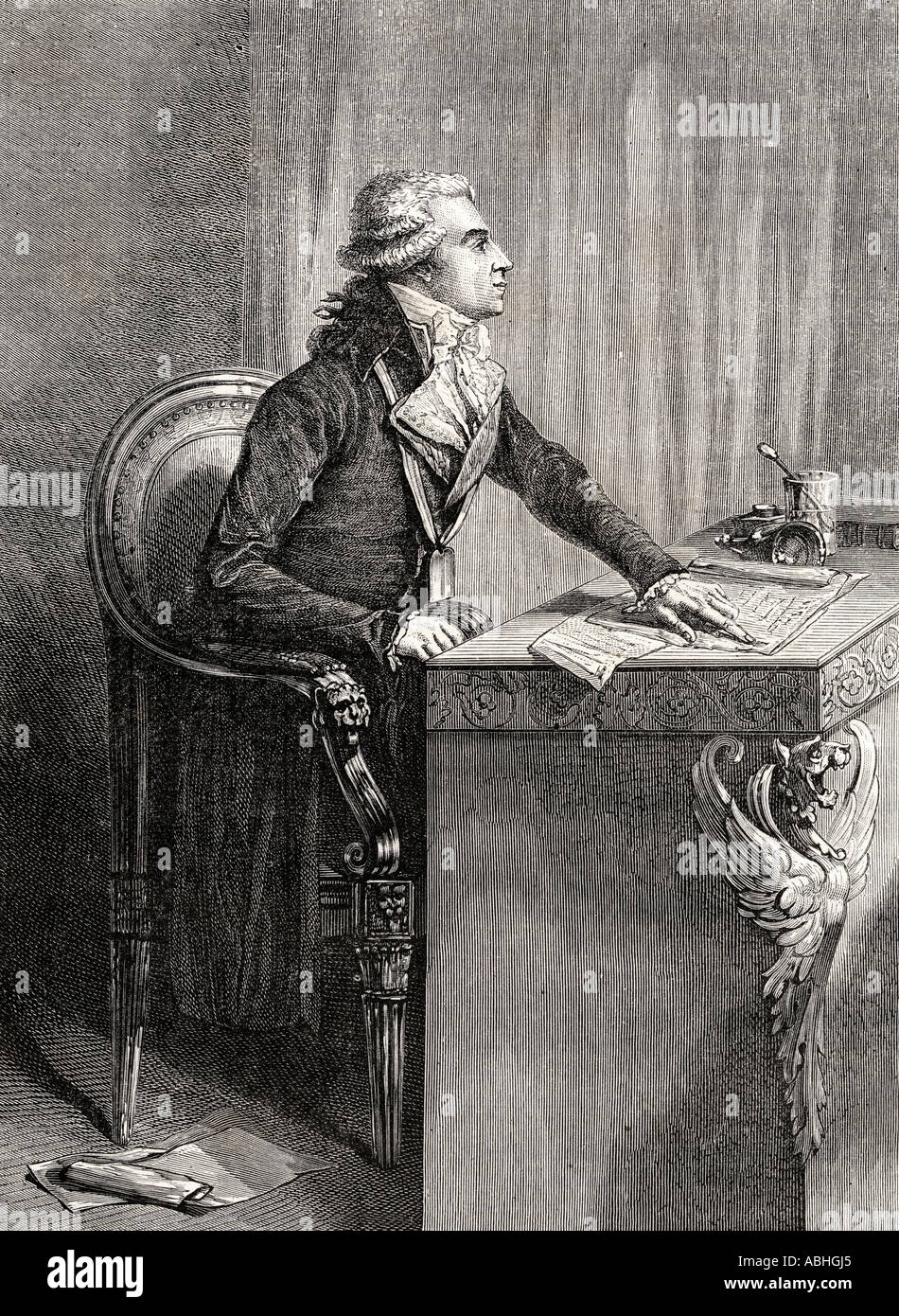 Bertrand Barère De Vieuzac, 1755 - 1841. Politicien français, freemason et journaliste Banque D'Images