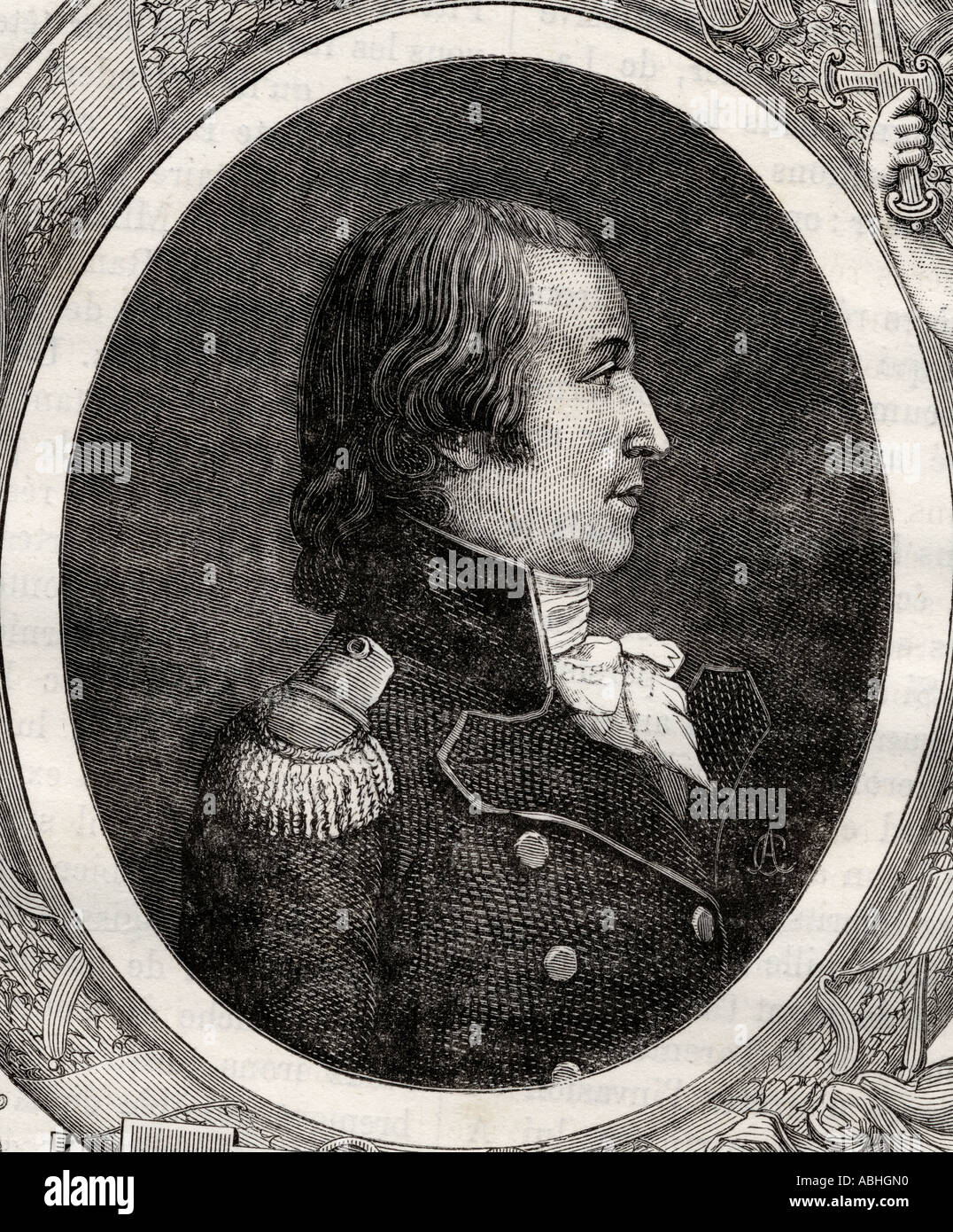 Francois Amedee Doppet, 1753 - 1799. Général français pendant la Révolution française. Banque D'Images Francois Amedee Doppet, 1753 - 1799. Général français pendant la Révolution française. Banque D'Images