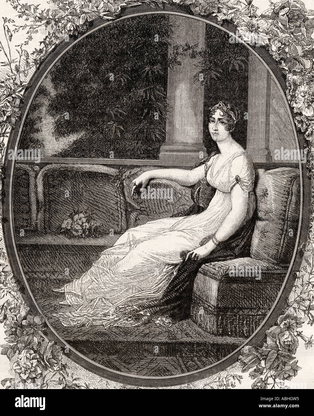 Joséphine Bonaparte, 1763 – 1814. Première épouse de Napoléon et la première impératrice des Français. Banque D'Images