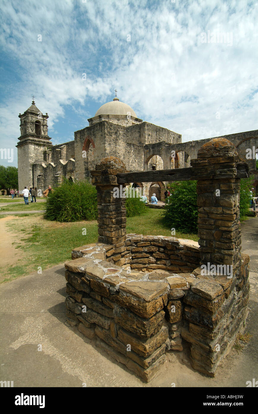 Mission espagnole l'église San José, 1720 Banque D'Images