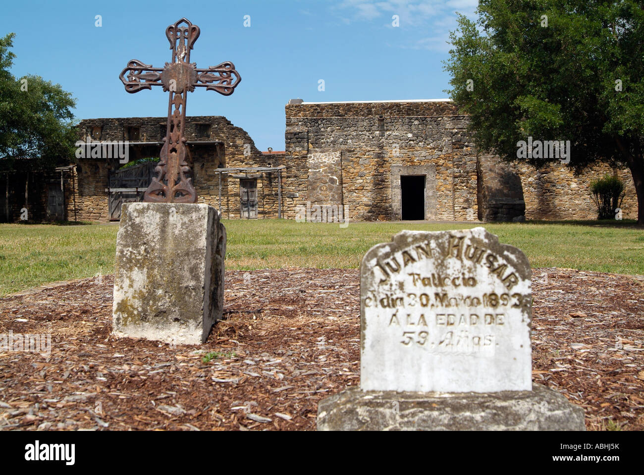 Mission espagnole l'église San José, 1720 Banque D'Images
