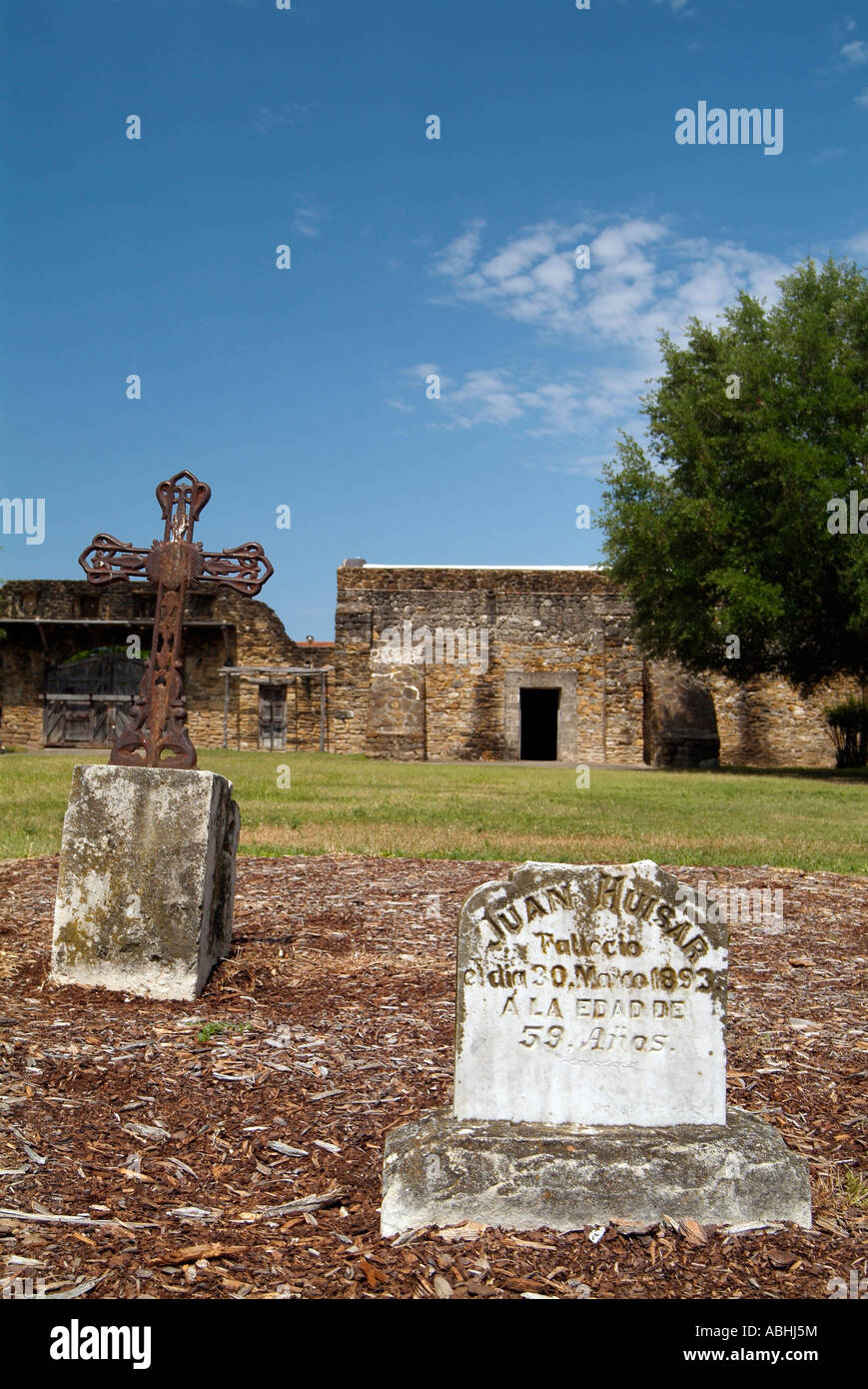 Mission espagnole l'église San José, 1720 Banque D'Images