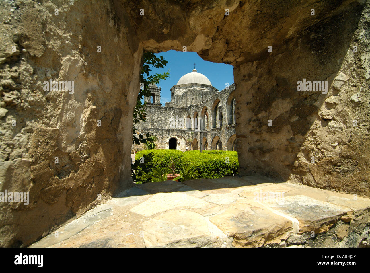 Mission espagnole l'église San José, 1720 Banque D'Images