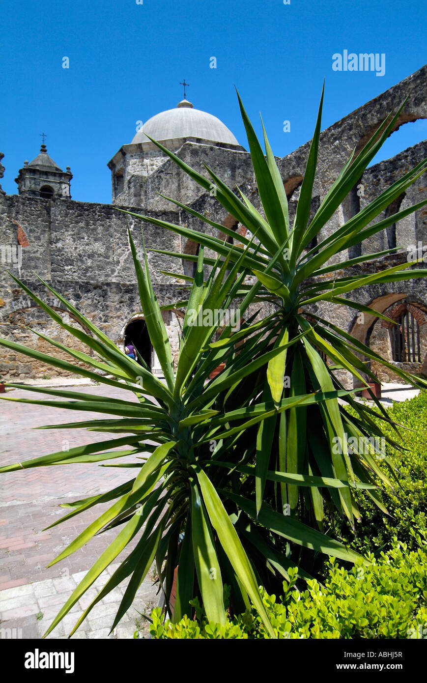 Mission espagnole l'église San José, 1720 Banque D'Images