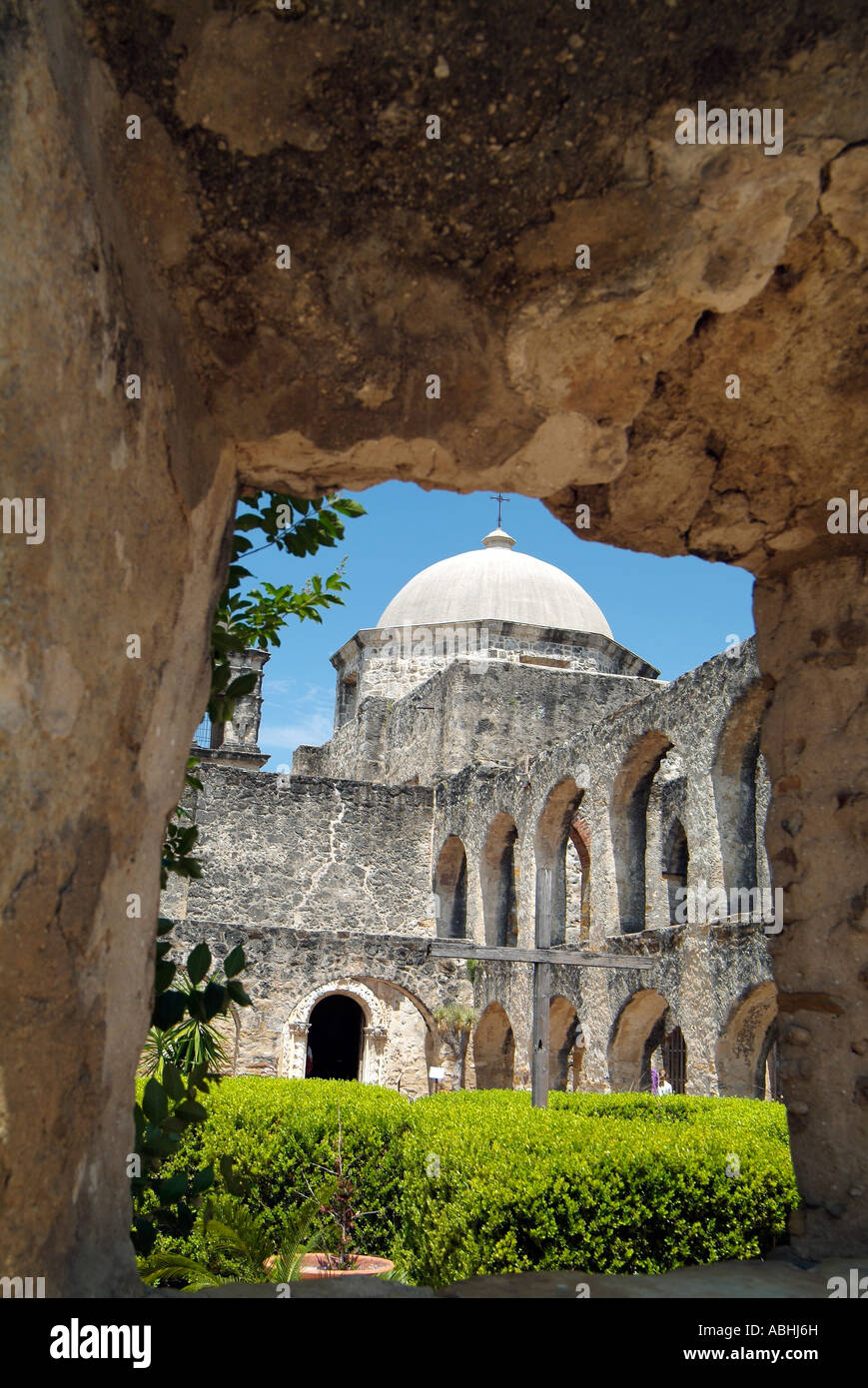 Mission espagnole l'église San José, 1720 Banque D'Images