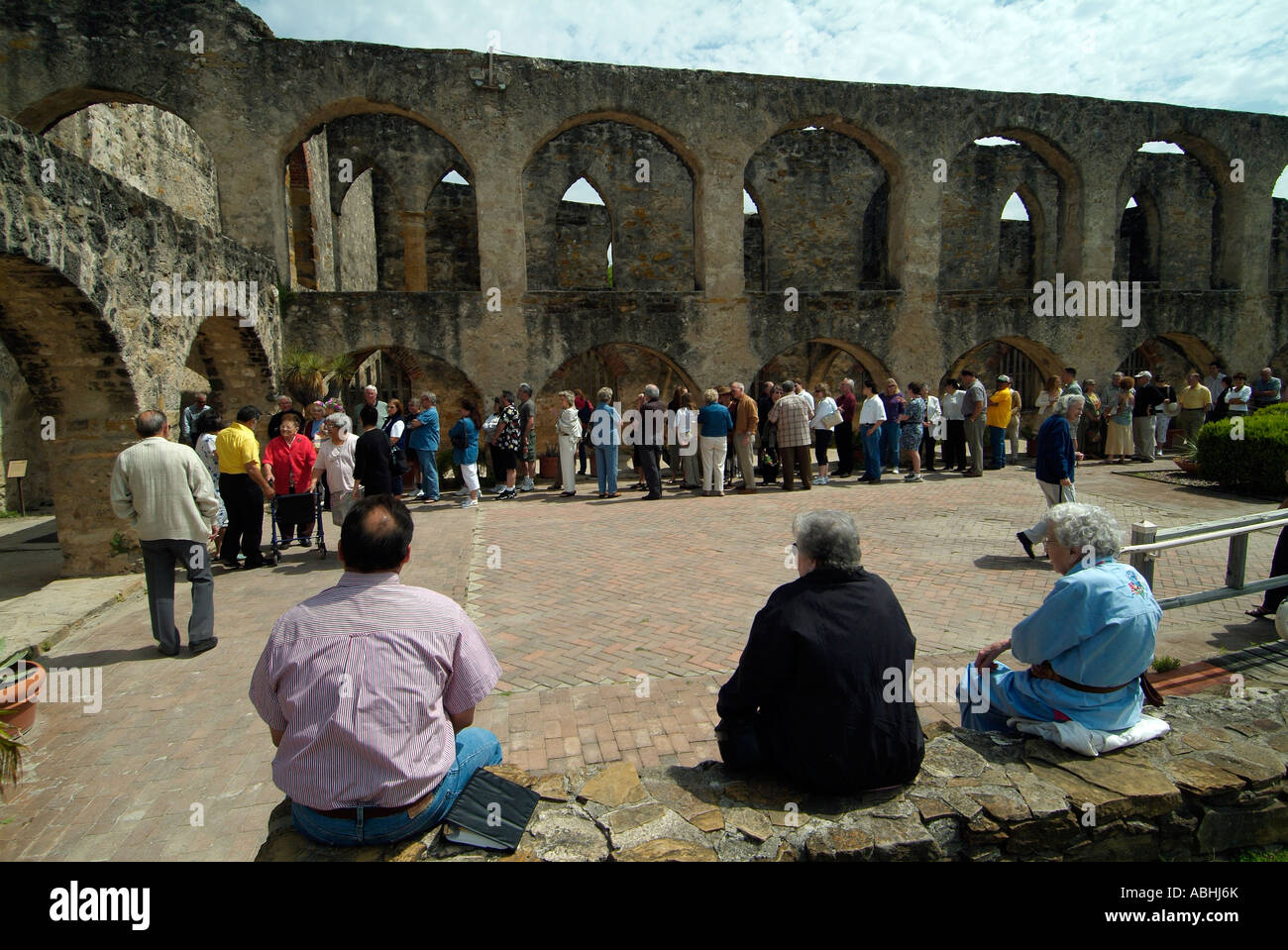 Mission espagnole l'église San José, 1720 Banque D'Images
