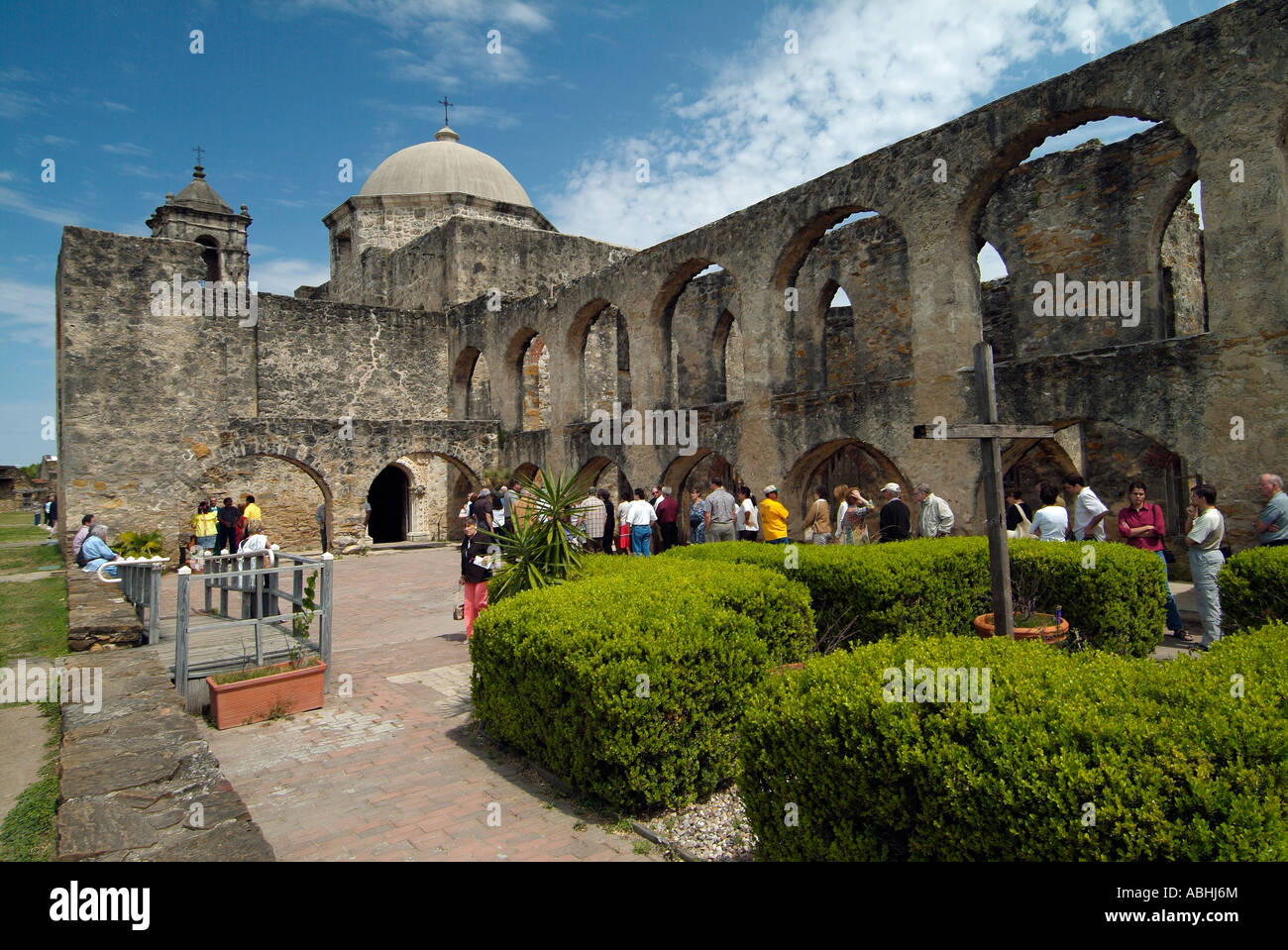 Mission espagnole l'église San José, 1720 Banque D'Images