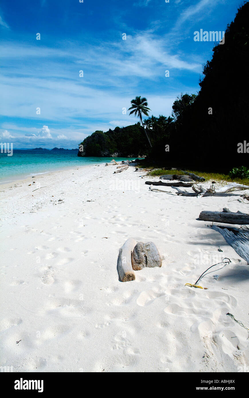 Petite île de Raja Ampat, Indonésie Banque D'Images