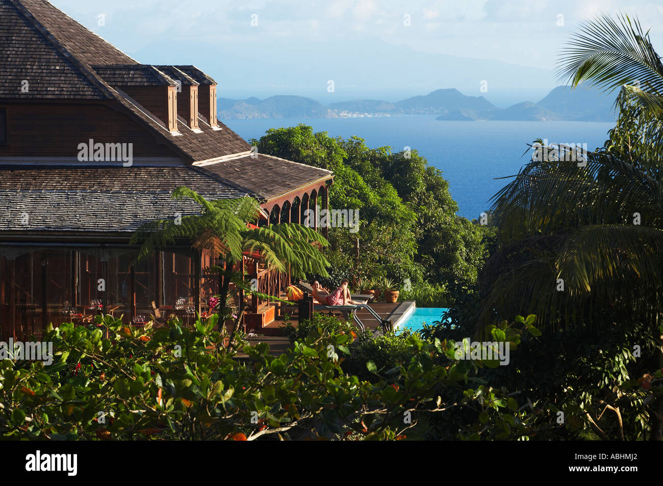 Hôtel Le Jardin Malanga Trois Rivieres Basse Terre Guadeloupe Mer des  Caraïbes Amérique Latine Photo Stock - Alamy