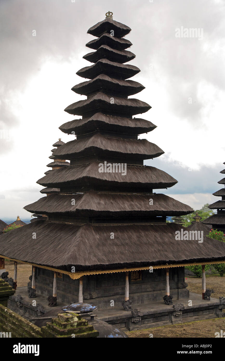 Tour au Temple Besakih, Bali, Indonésie Banque D'Images