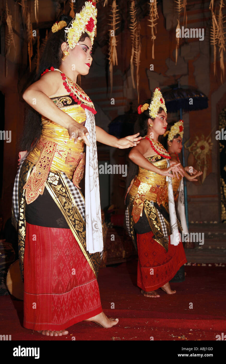 Danses lakhon Bali, Ubud, Bali, Indonésie Banque D'Images