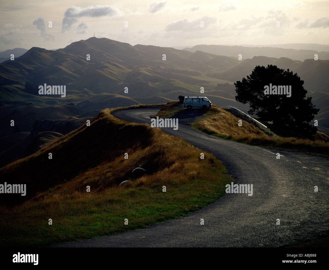 Ta mata peak rd Hawkes Bay, Nouvelle-Zélande Banque D'Images