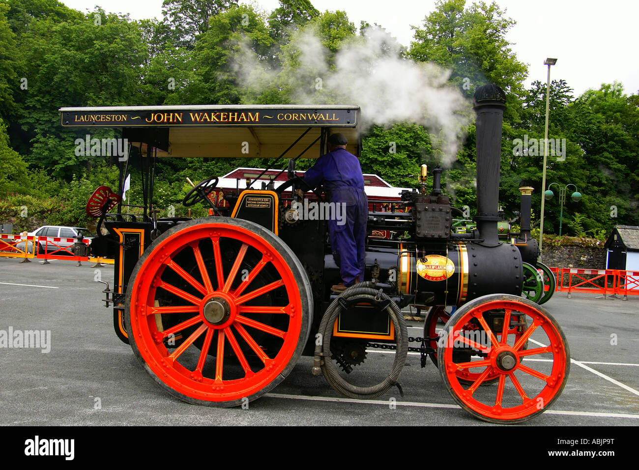 Tavistock Devon en Angleterre juste à vapeur, Robey Trust moteurs sur afficher Banque D'Images