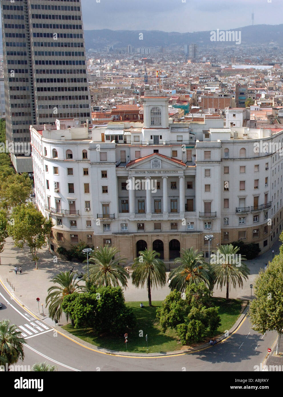 Vue panoramique de Las Ramblas Barcelona LA CATALOGNE CATALOGNE CATALOGNE Barça Barça Costa Brava España Espagne Europe Banque D'Images