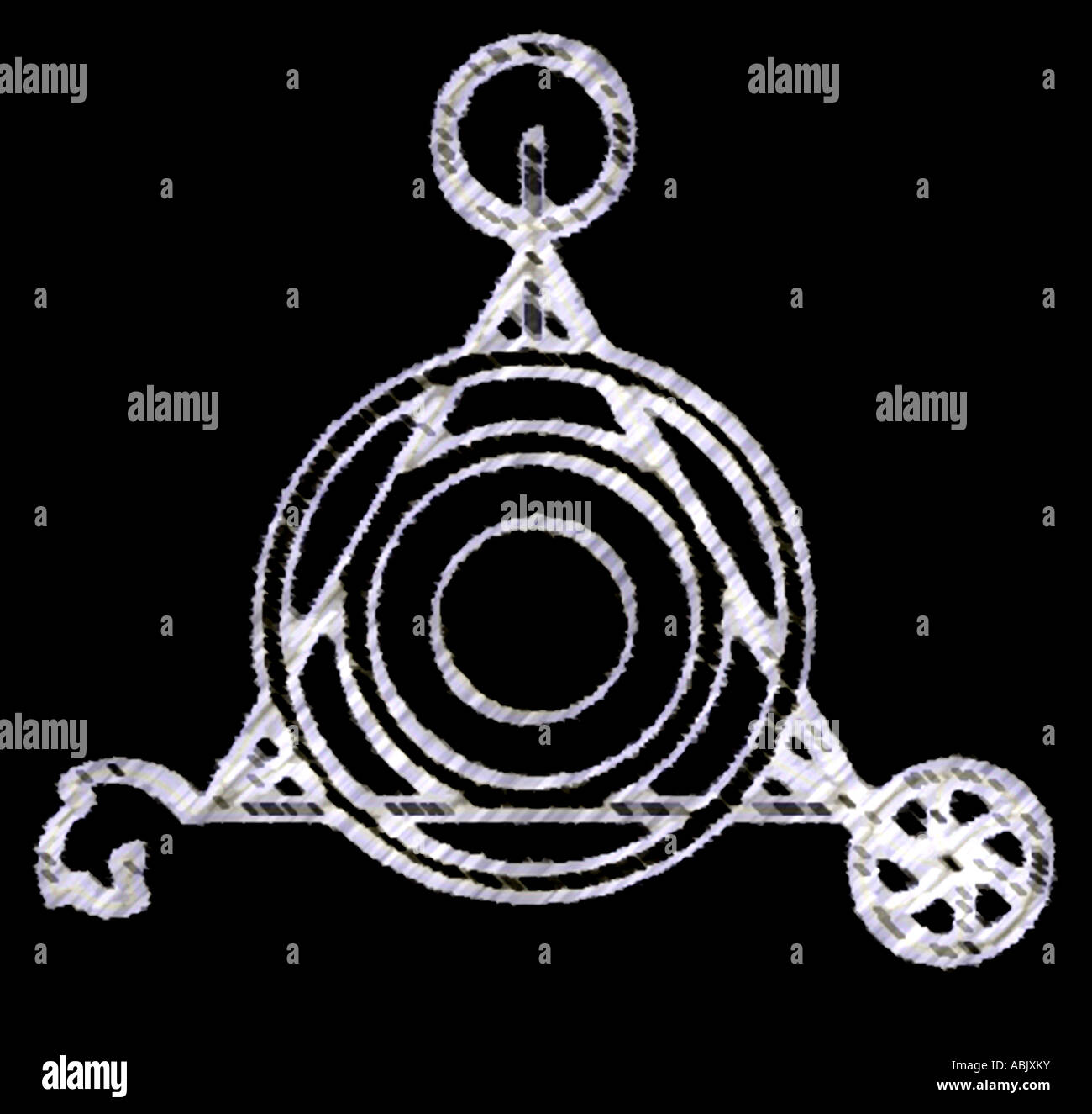 Motif de cercles de récolte Banque D'Images