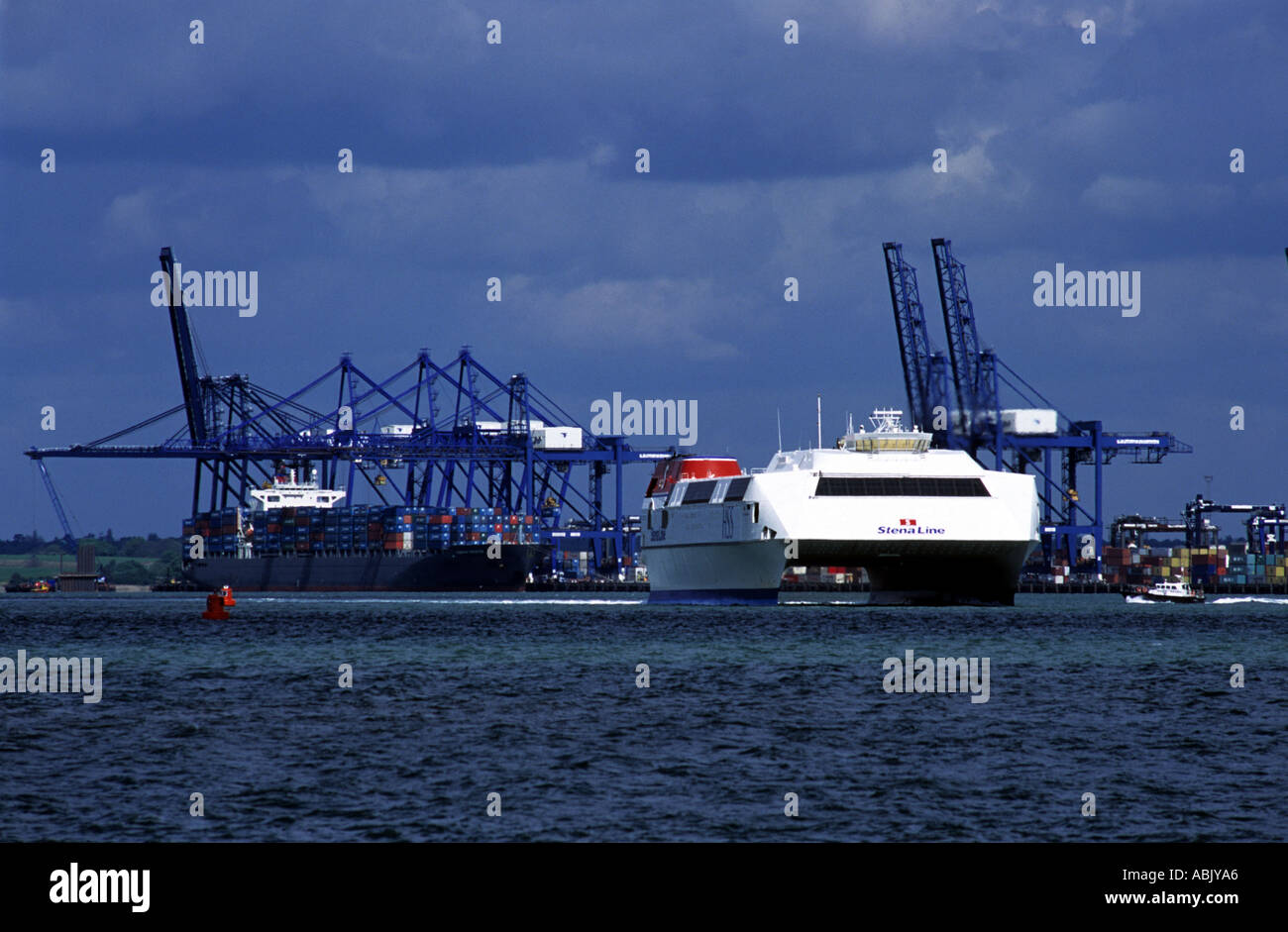 Port de Felixstowe, Suffolk, UK. Banque D'Images