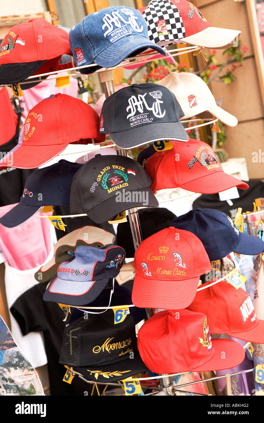 Les casquettes de baseball de souvenirs pour le grand prix de Monaco en  vente à Monte Carlo Photo Stock - Alamy