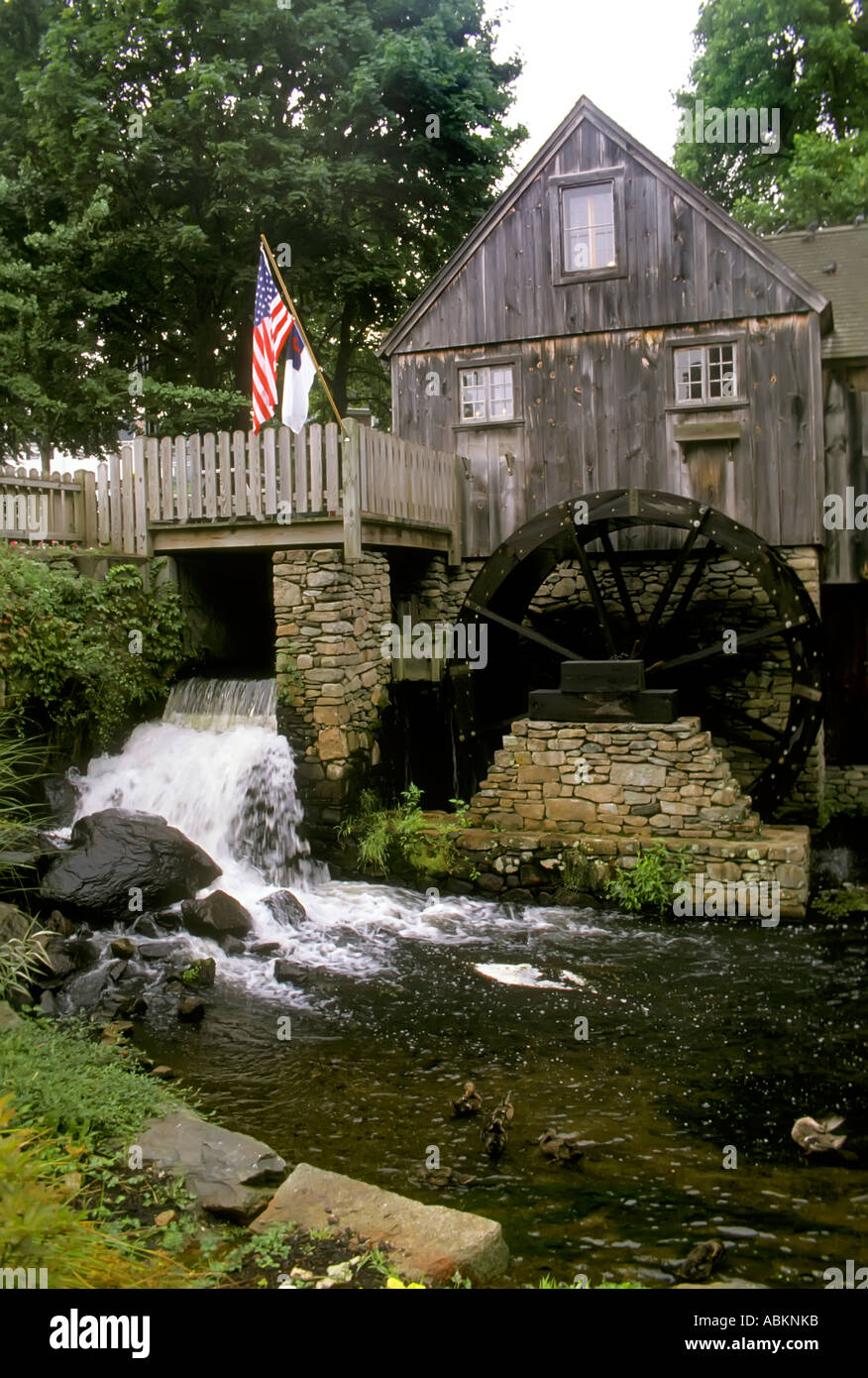 Jenny Grist Mill à Plymouth au Massachusetts MA Banque D'Images