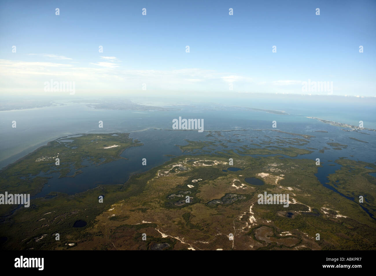 Photo aérienne de Rotonda, North Port, Charlotte Harbor, Turtle Bay, Cape Haze Bay, Eagle Nest, Gallagher, Bull Touches Key, Floride Banque D'Images