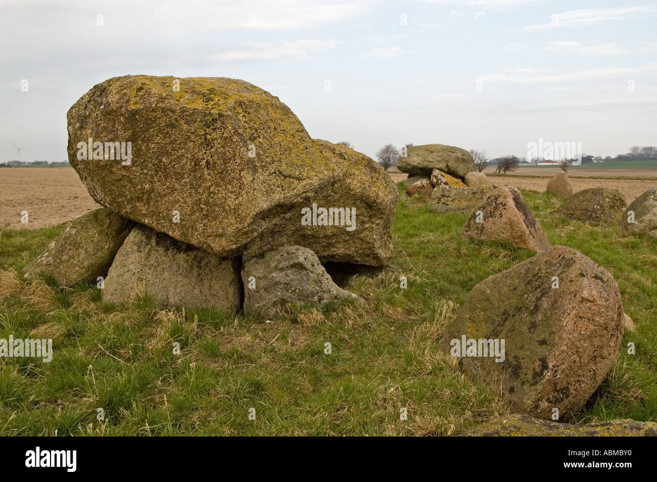 Un monticule sur Langeland Banque D'Images