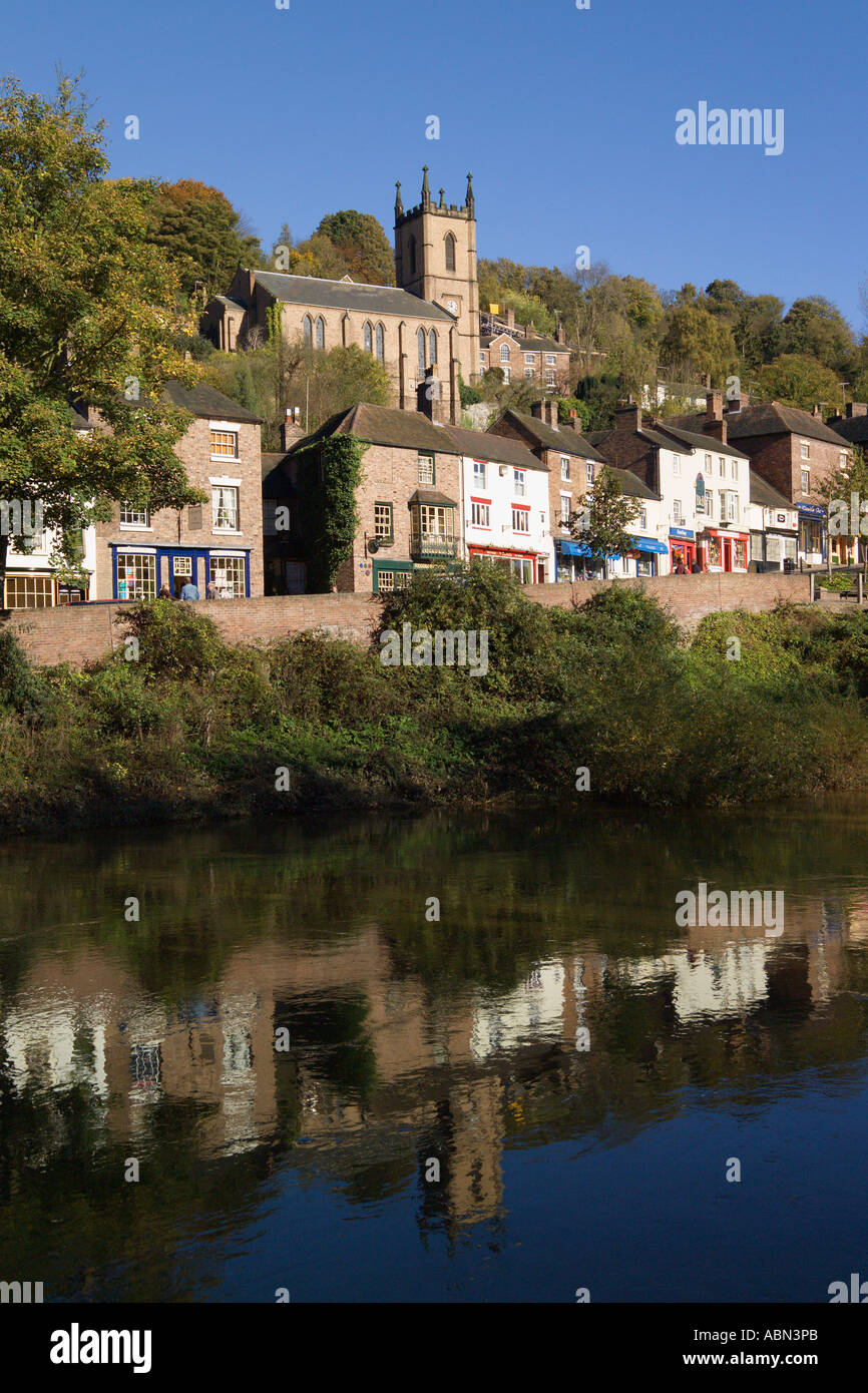 La rivière Severn et Ironbridge Shropshire en Angleterre Banque D'Images