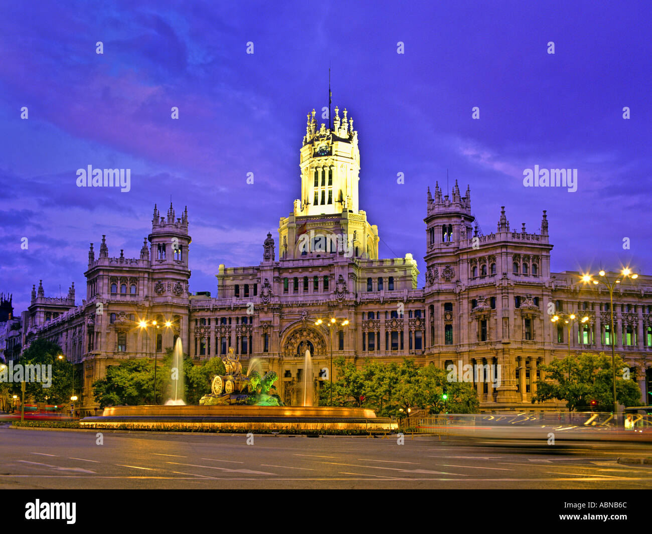 Plaza de Cibeles Madrid Espagne Banque D'Images