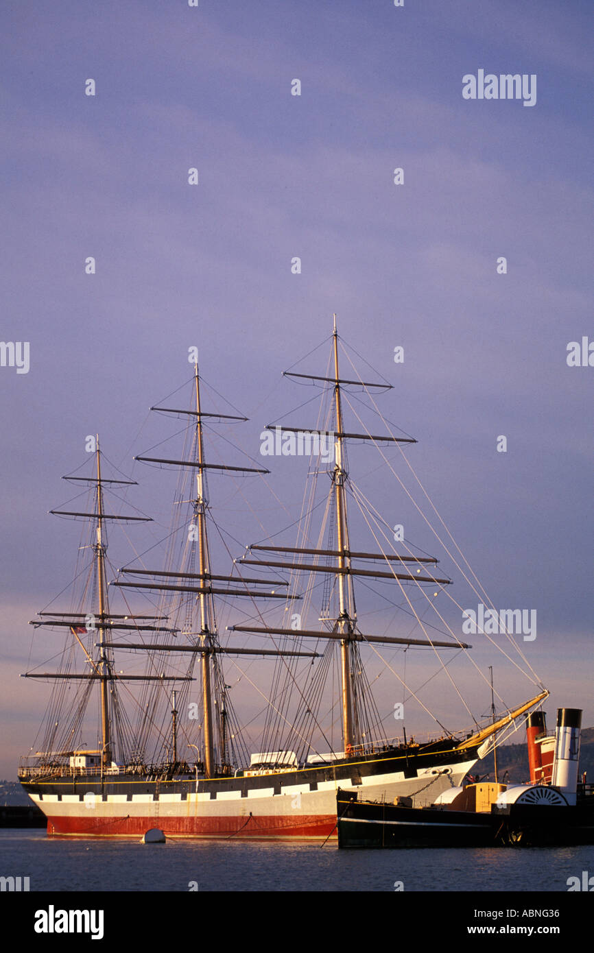 La Californie, San Francisco, San Francisco Maritime National Historical Park, Balclutha clipper Banque D'Images