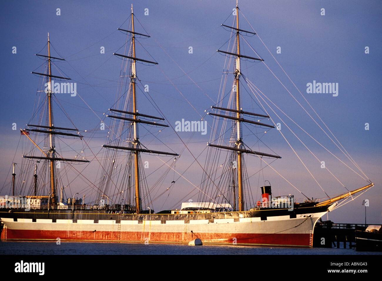 La Californie, San Francisco, San Francisco Maritime National Historical Park, Balclutha clipper Banque D'Images