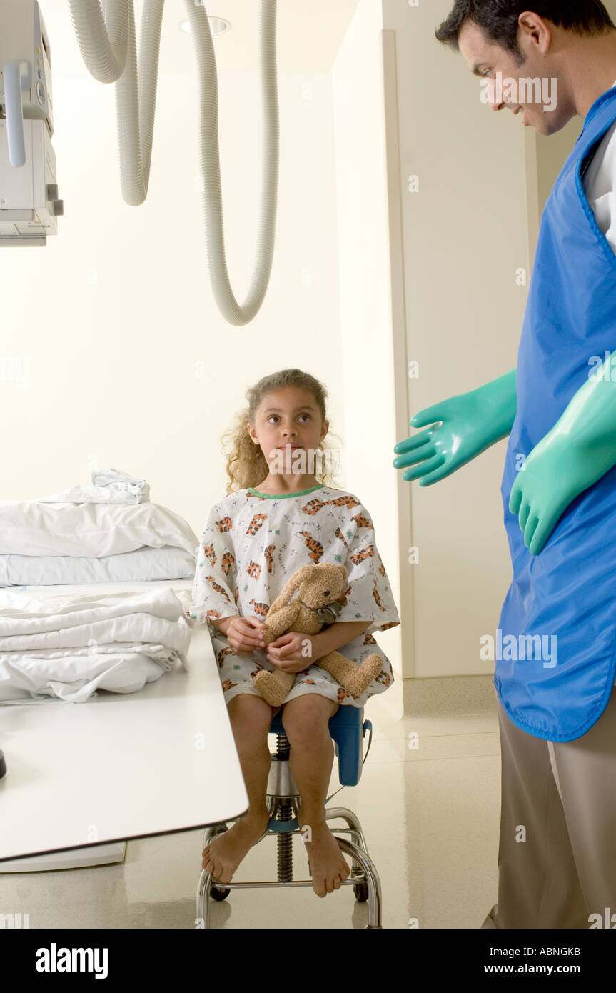 Portrait du jeune patient médecin traitant Banque D'Images