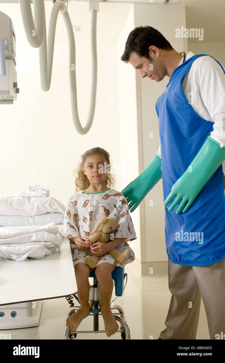 Portrait du jeune patient médecin traitant Banque D'Images