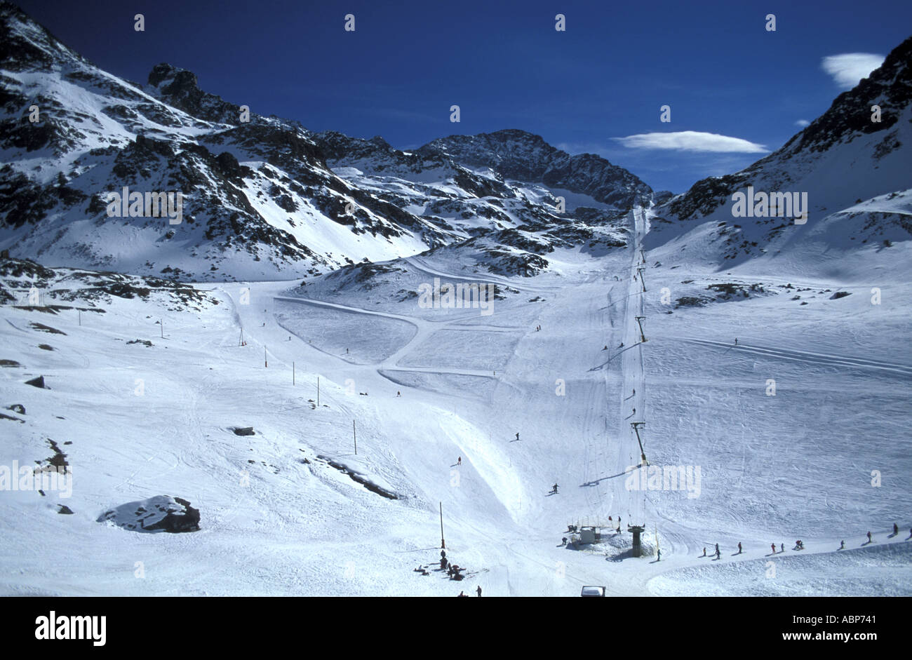 Piste de ski Banque D'Images