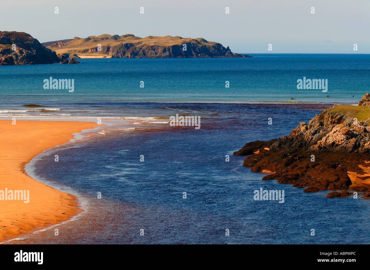 Torrisdale Bay Beach Sutherland, Highlands, Scotland UK Europe du Nord Banque D'Images