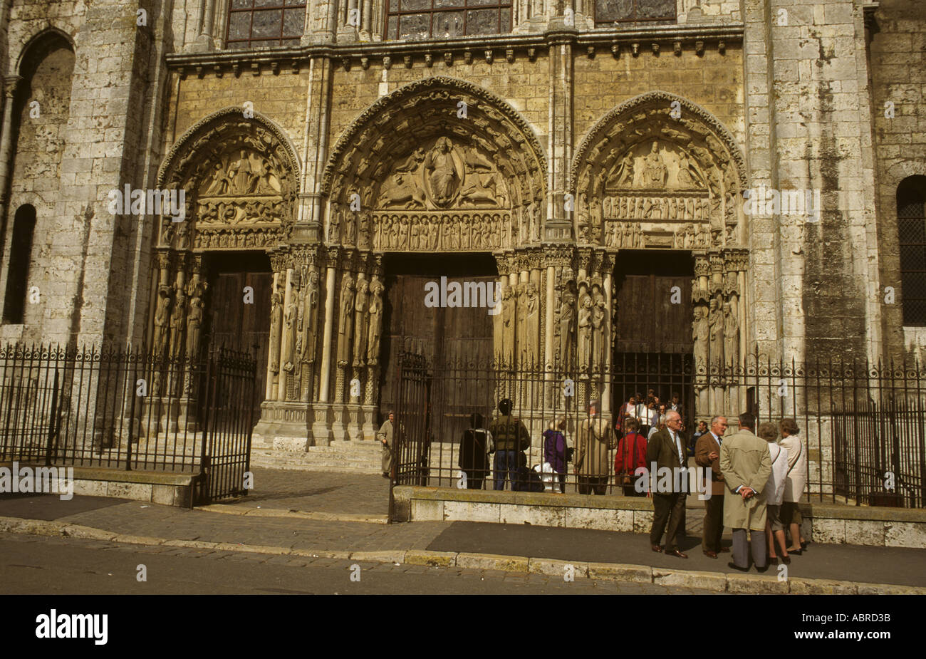 La cathédrale de Chartres France Banque D'Images