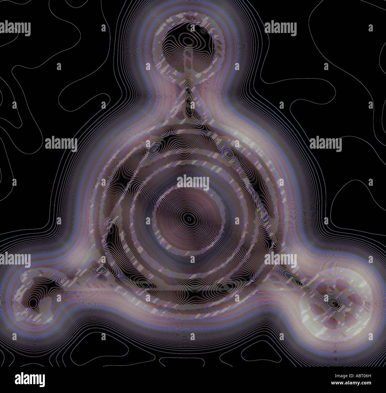 Motif de cercles de récolte électrifié Banque D'Images