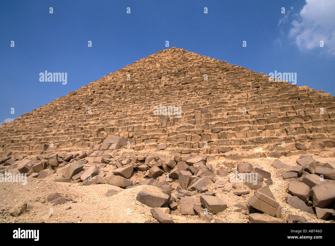 Egypte Giza Pyramid de Mykérinos Banque D'Images