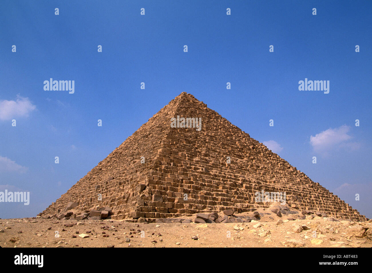 Egypte Giza Pyramid de Mykérinos Banque D'Images