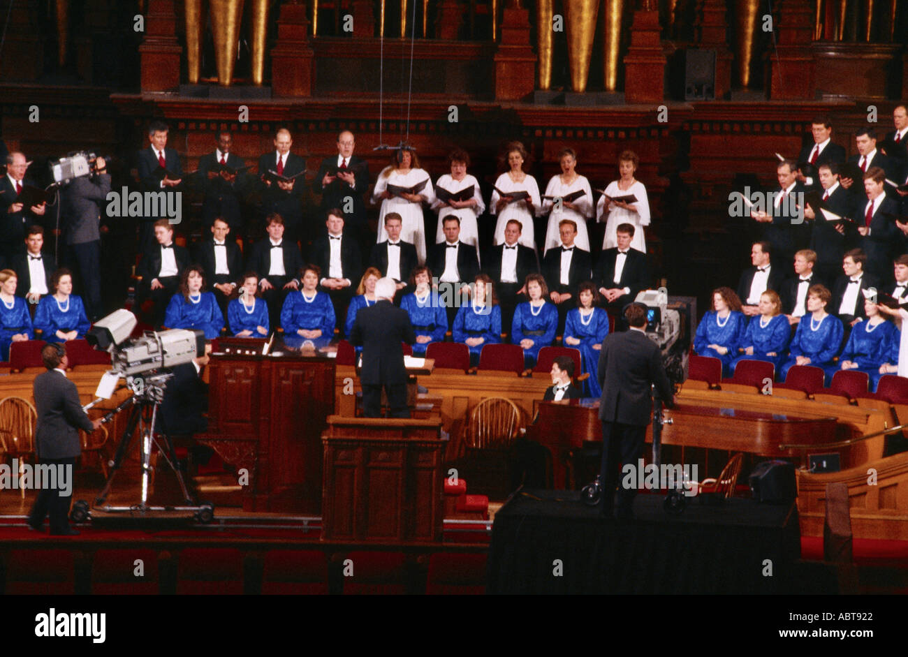 Salt Lake City Utah USA Chœur du Tabernacle Tabernacle de Temple Square Banque D'Images