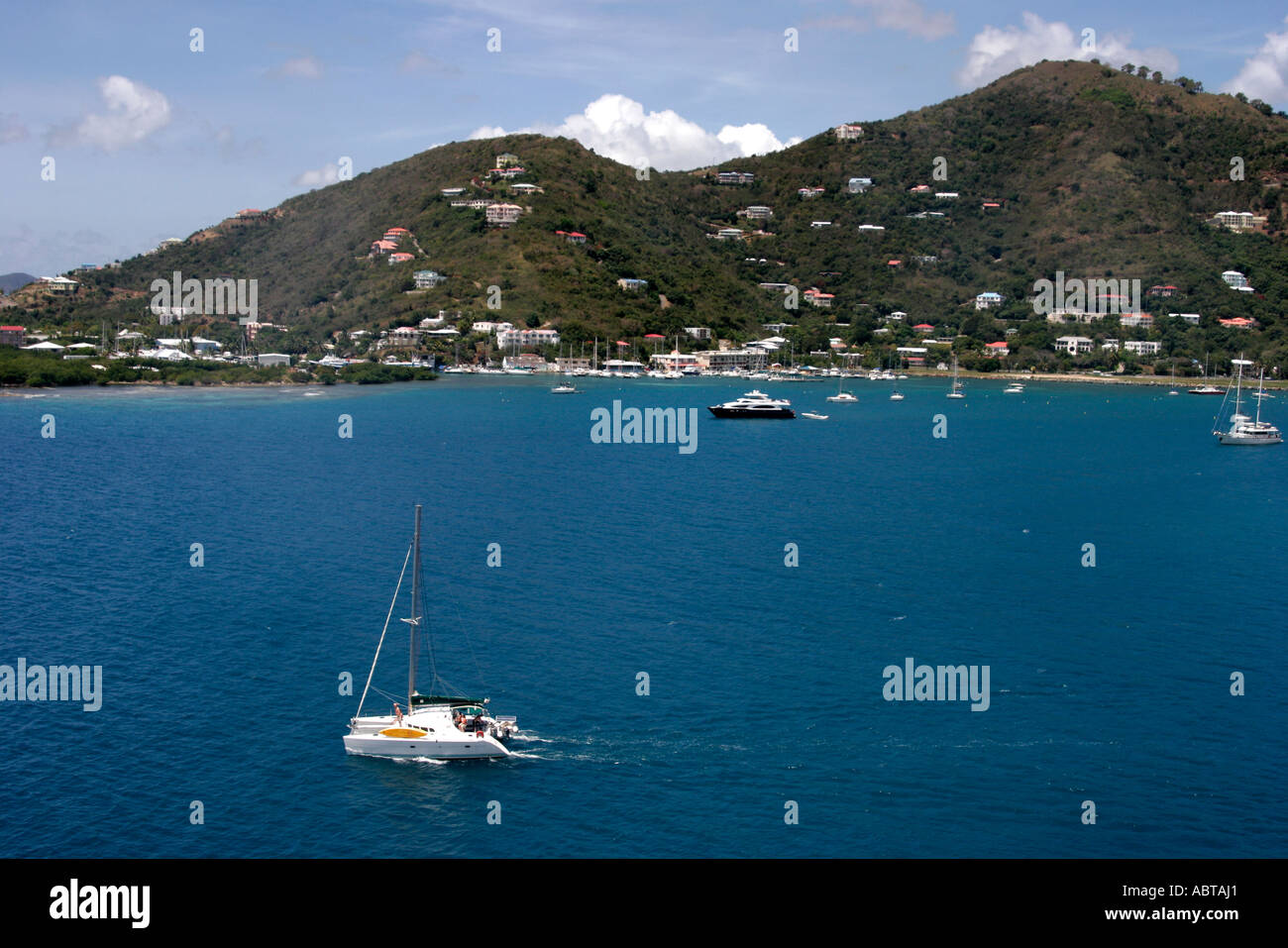 Tortola,Iles Vierges britanniques,BVI,B.V.I.,Antilles,Mer des Caraïbes,eau,Océan Atlantique,eau,territoire du Royaume-Uni,Iles Leeward,Petites Antilles,Road Town, Banque D'Images